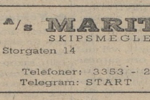 Bilde av A/S Maritim - skips og oljemeglere